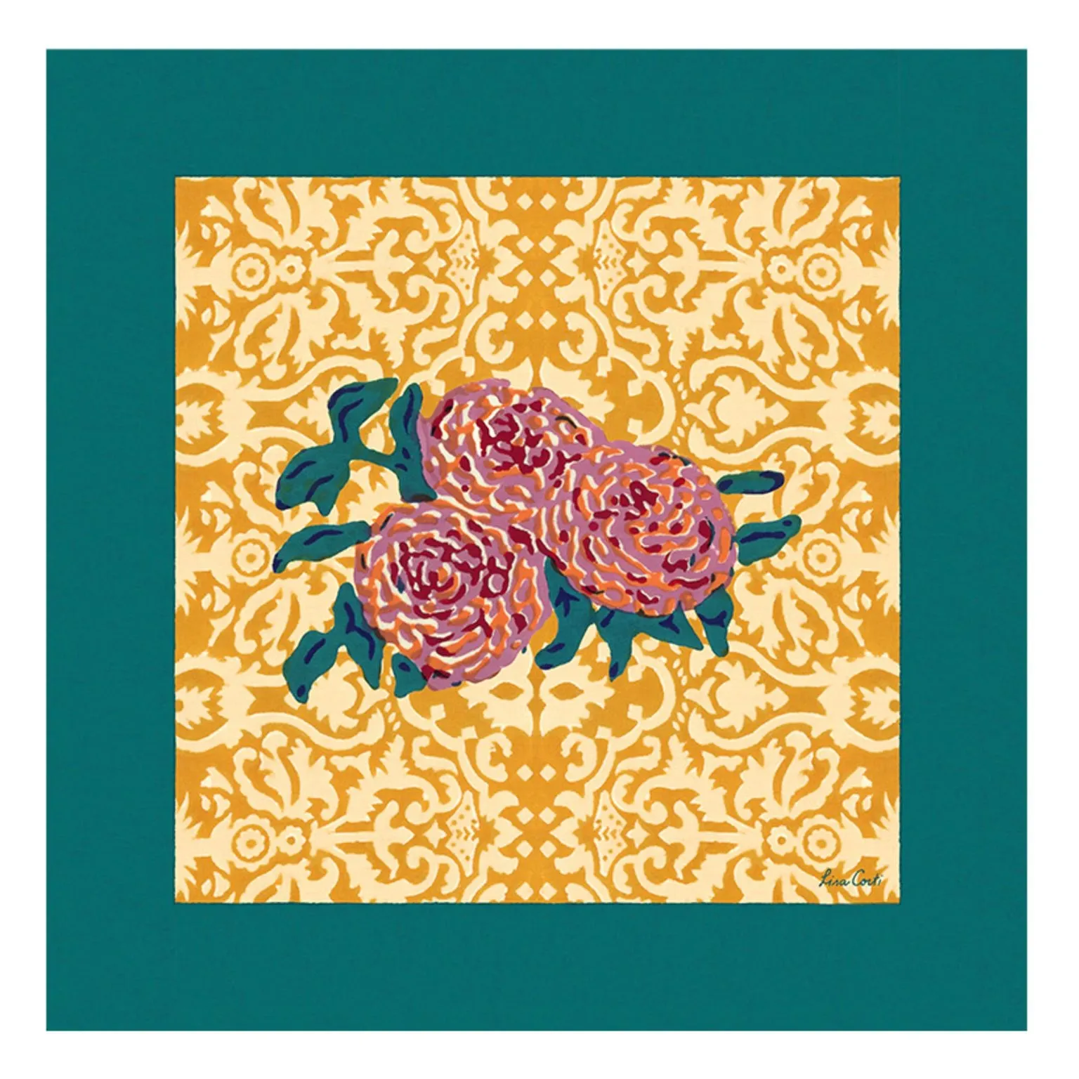 Serviette de table Dam Dam | Jaune Paille- Image produit n°0