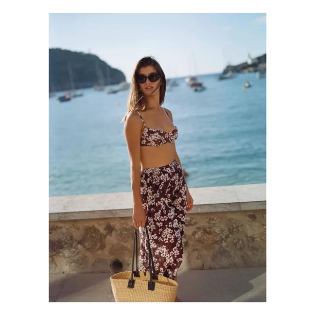 Balconnet bikini top | Brown