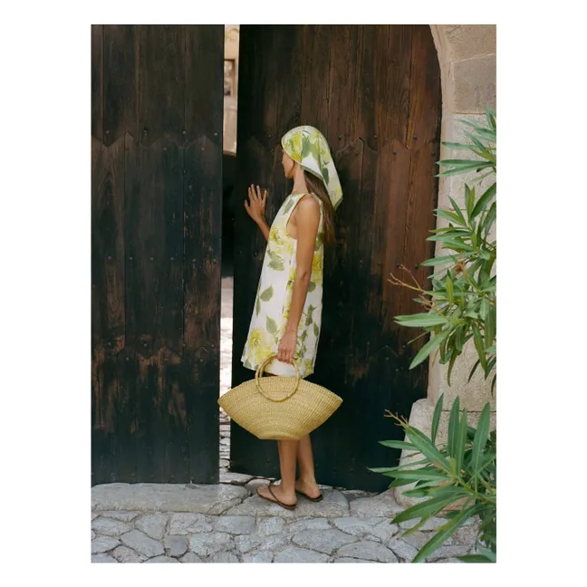 Linen Shift Dress | Yellow