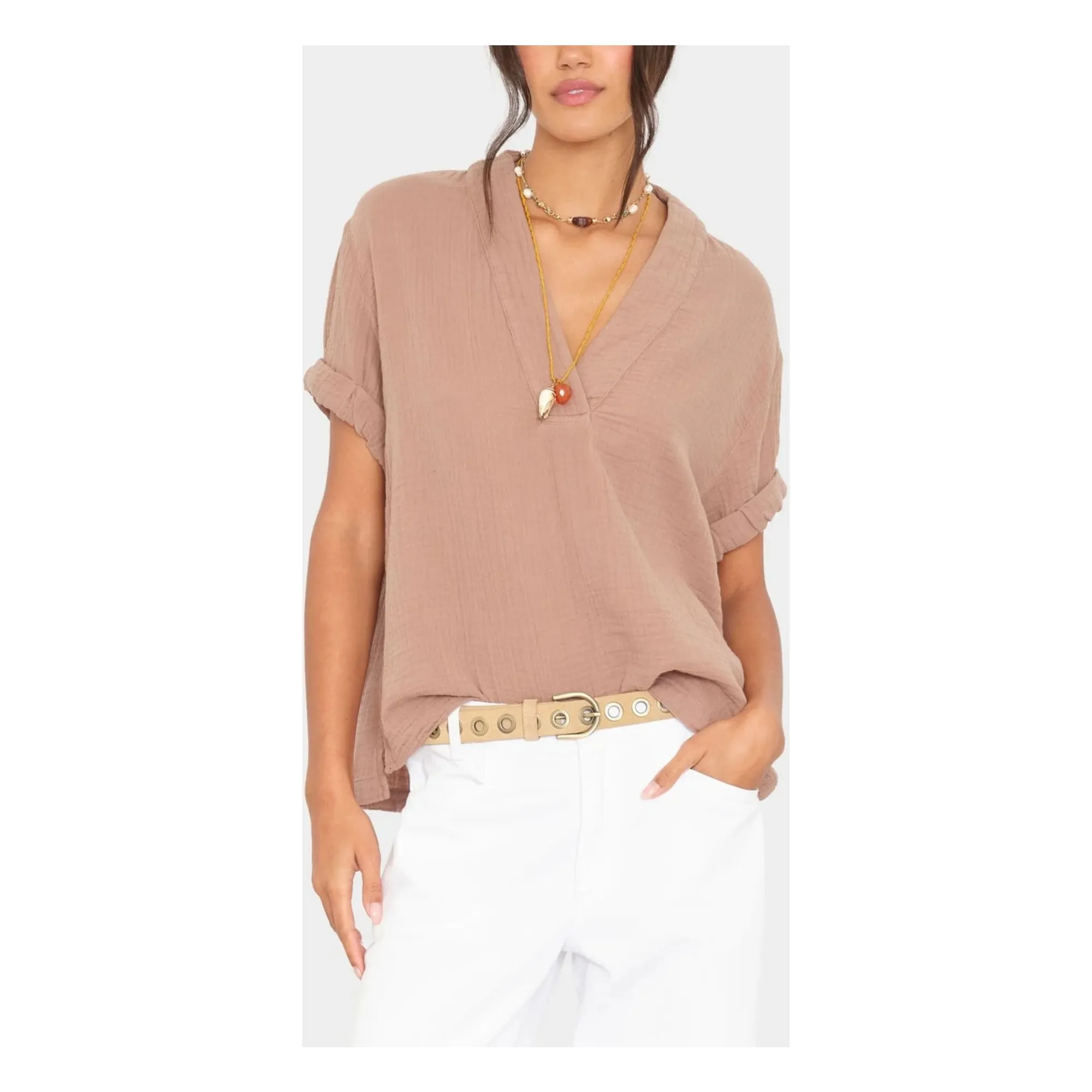 Xirena Brown Avery Blouse