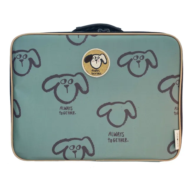 Doggy suitcase | Grey blue
