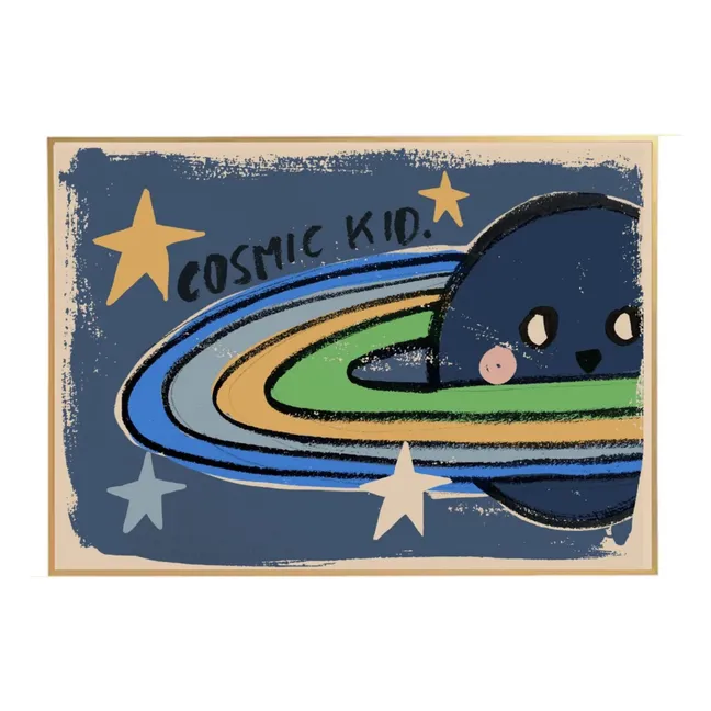 Poster Cosmic | Dunkelblau