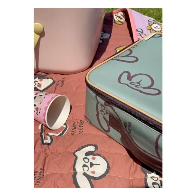 Doggy suitcase | Grey blue