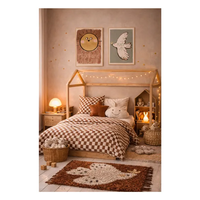 Tapis Boho | Marron foncé