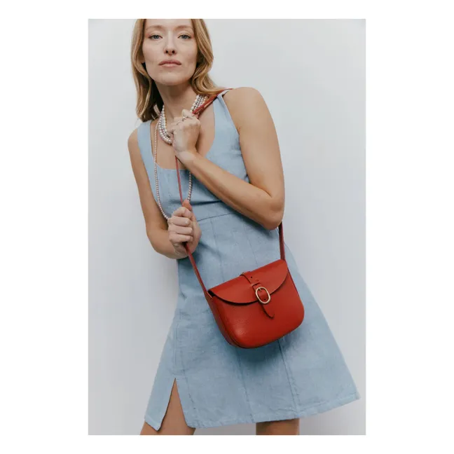 Sac Le Sab June Holly Cuir | Rouge