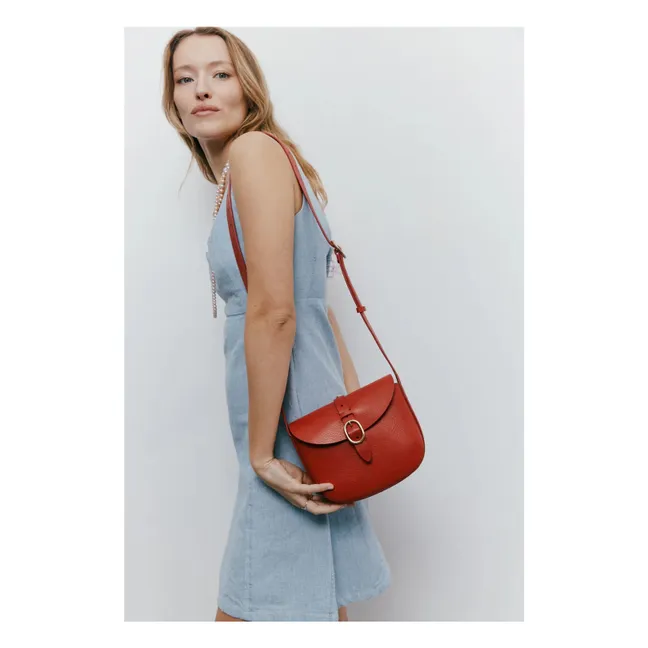 Sac Le Sab June Holly Cuir | Rouge