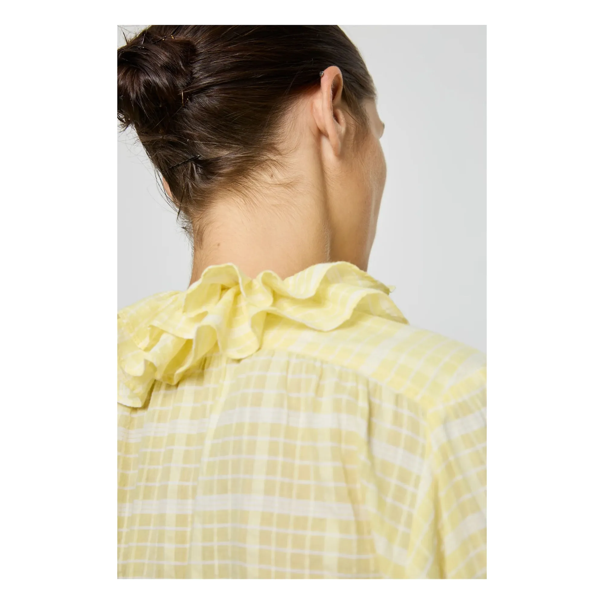 Blouse Phibi Coton | Jaune- Image produit n°4