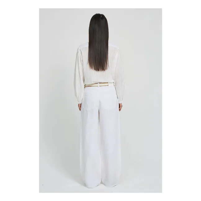 Blusa de algodón Fava | Blanco