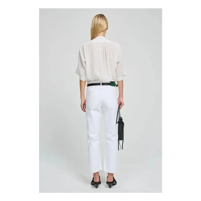 Blouse Magrita Short Coton | Blanc