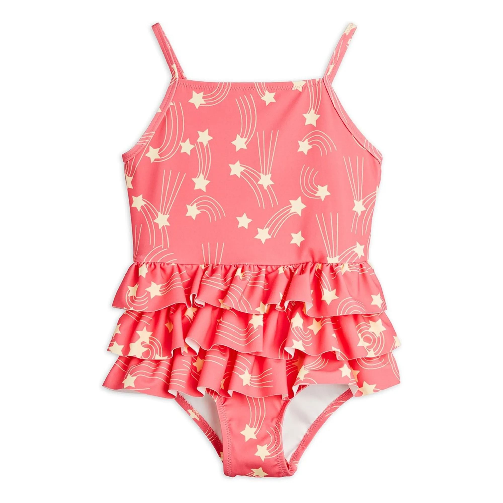 Mini Rodini Pink Flying Stars Swimsuit Recycled Fibers