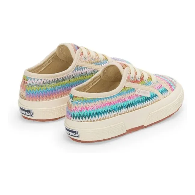 2750 Raphia Zapatillas con cordones | Pastel