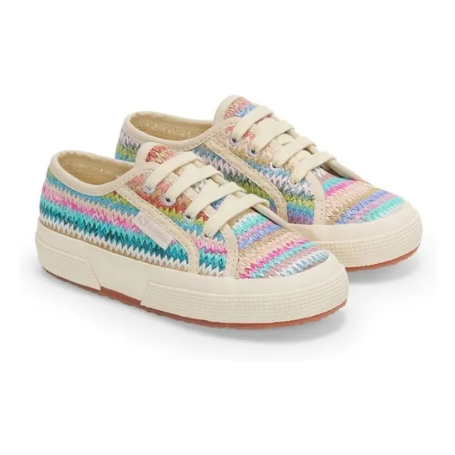 2750 Raphia Zapatillas con cordones | Pastel