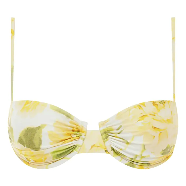 Haut de Maillot Balconnet Ruched Holiday | Jaune