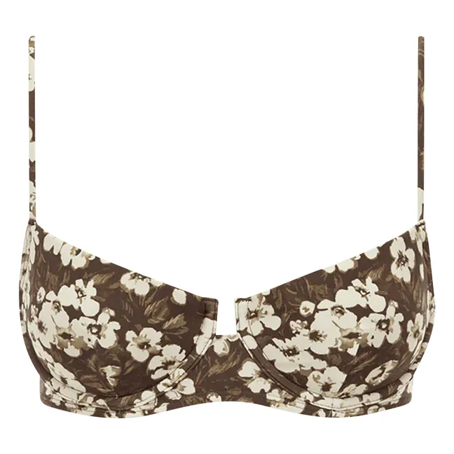 Balconnet bikini top | Brown