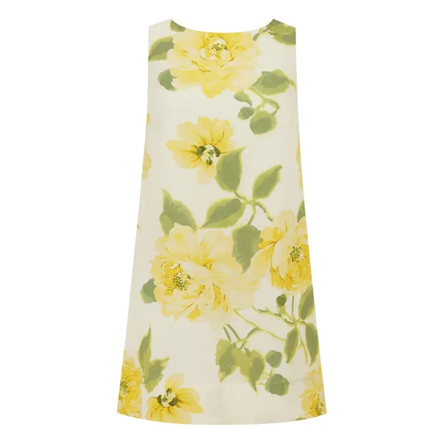 Linen Shift Dress | Yellow