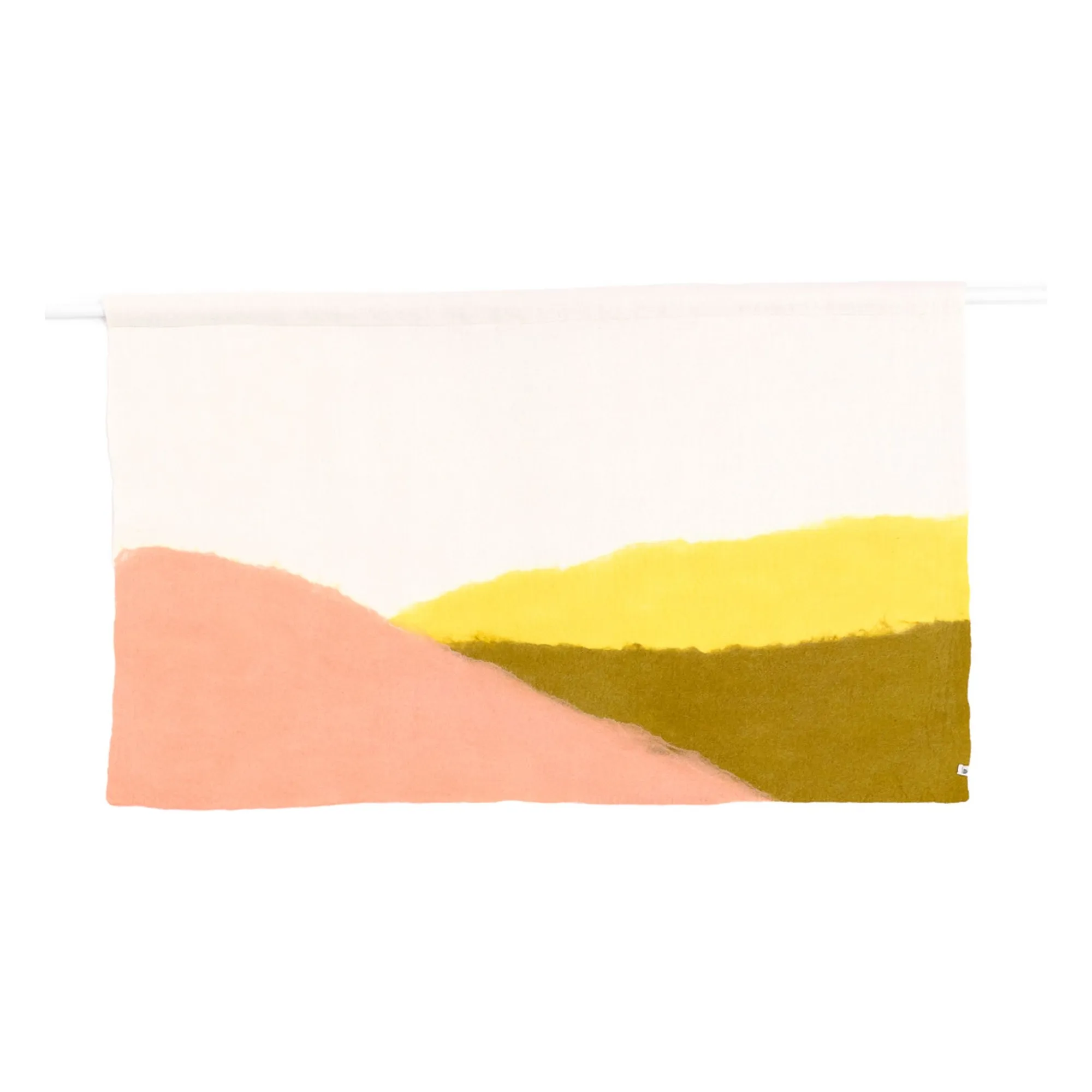 Muskhane Blush Valley Wall Hanging In Felt