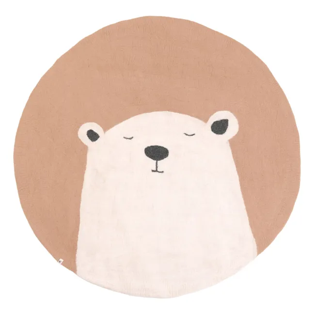 Alfombra Pasu Grizzly de fieltro | Beige