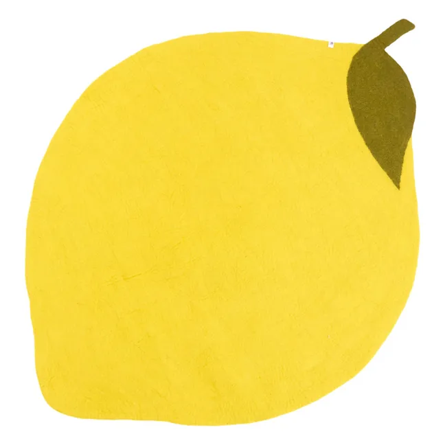 Lemon felt carpet | Yellow