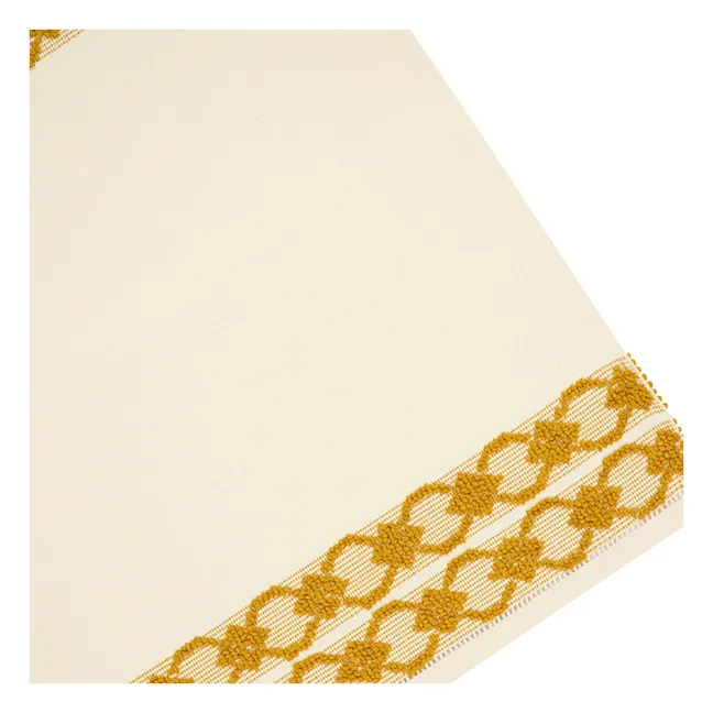Set de table brodé Isabel | Jaune