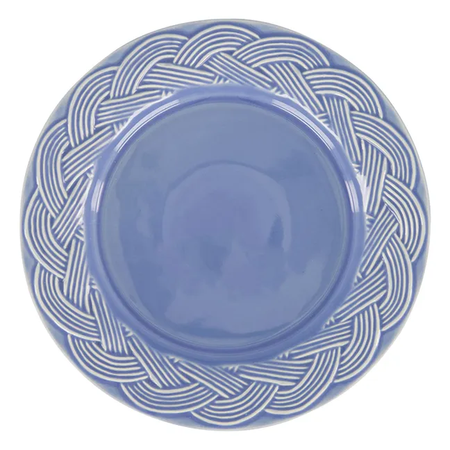 Vime dessert plate | Blue