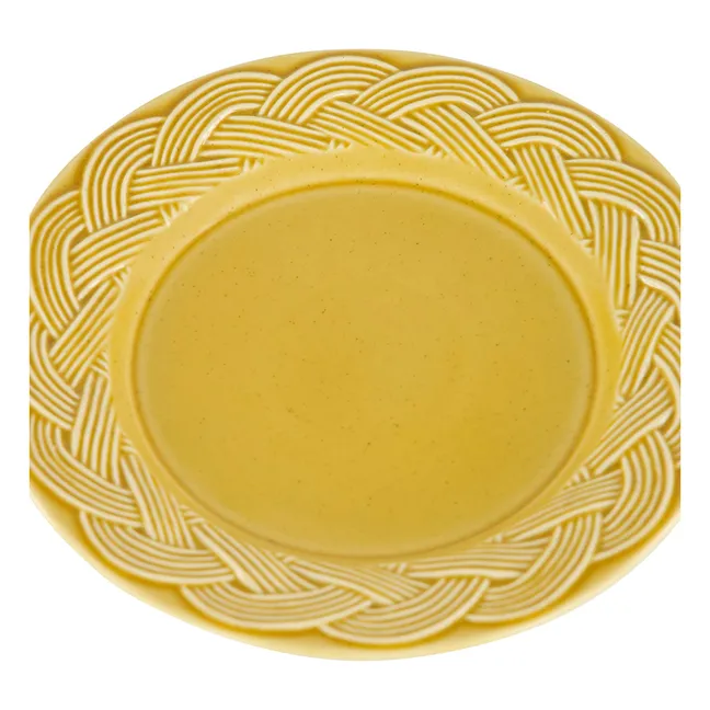 Vime dessert plate | Ochre