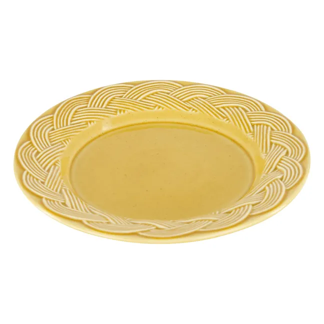 Vime dessert plate | Ochre