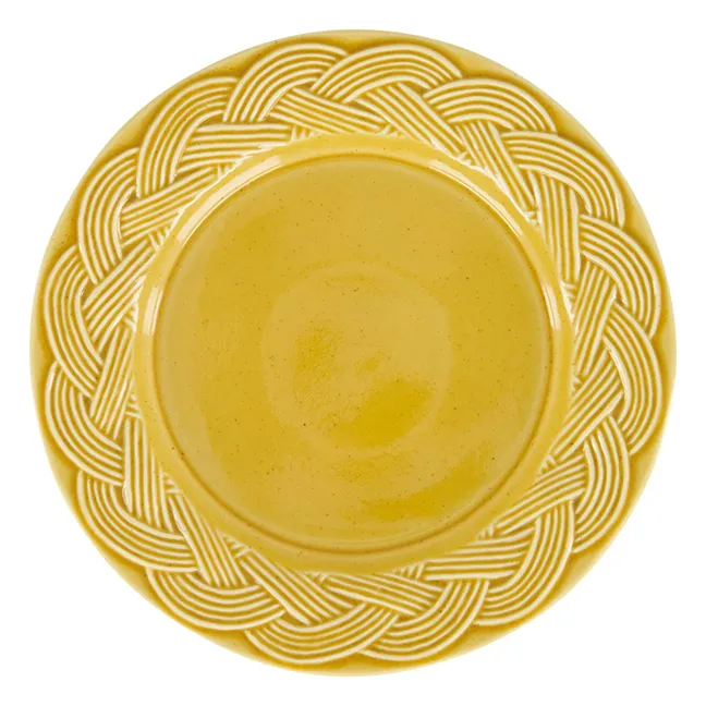 Vime dessert plate | Ochre