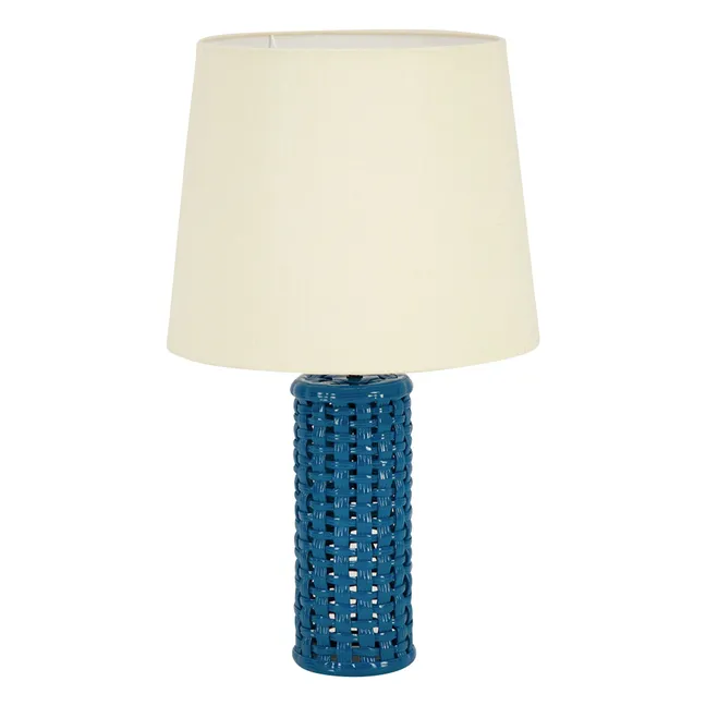 Cesta ceramic lamp base | Blue