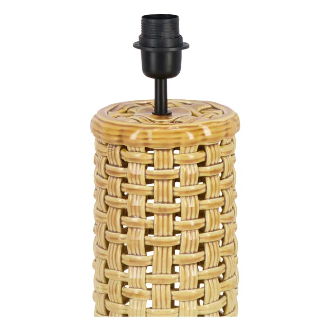 Pied de lampe en céramique Cesta | Beige
