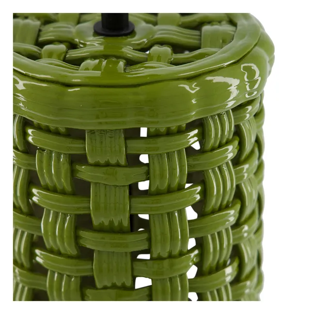Cesta ceramic lamp base | Green