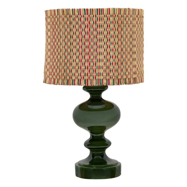 Cardosas ceramic lamp base | Burgundy