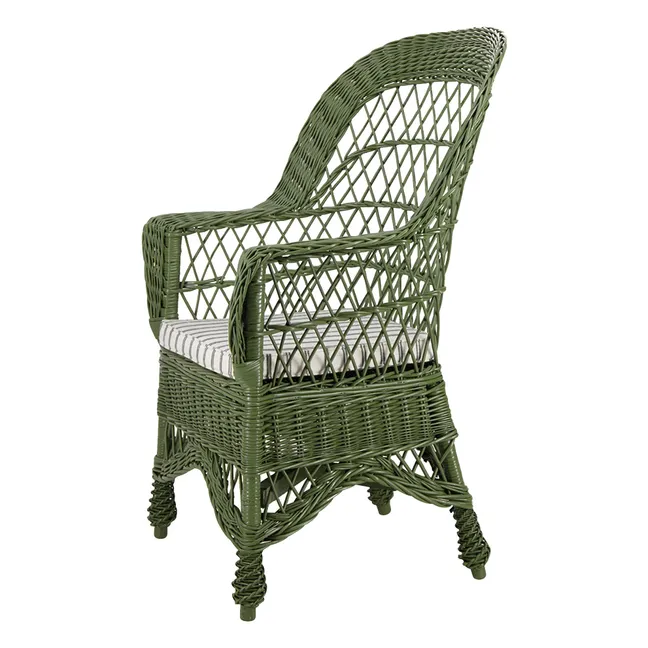 Fauteuil en osier Furnas | Vert