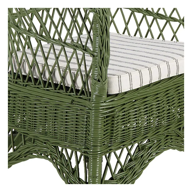 Fauteuil en osier Furnas | Vert