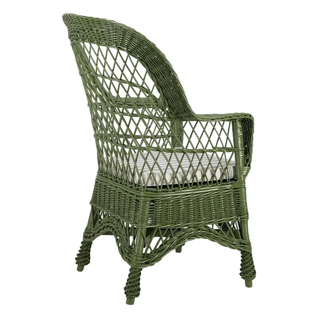 Fauteuil en osier Furnas | Vert