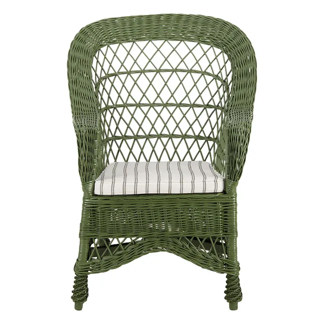Fauteuil en osier Furnas | Vert