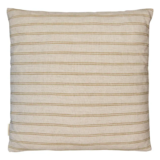 Agusta embroidered cushion | Yellow