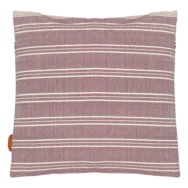 Inês embroidered cushion | Burgundy