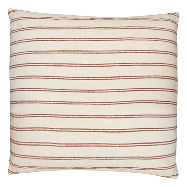 Coussin brodé Inês | Brique