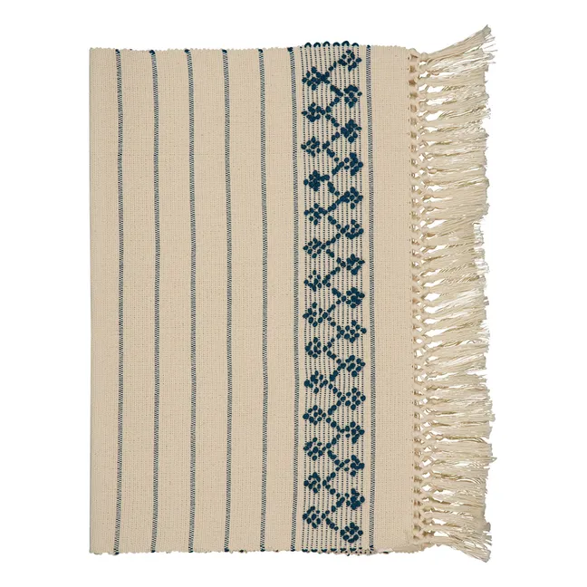 Set de table brodé Amélia | Bleu