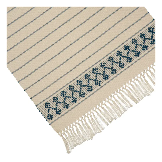 Set de table brodé Amélia | Bleu