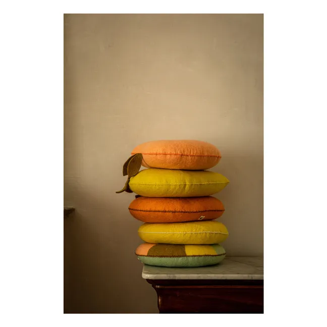 Peach felt cushion | Blush