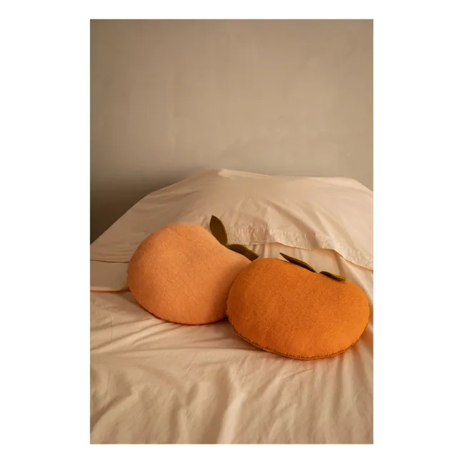 Coussin Abricot en feutre | Orange