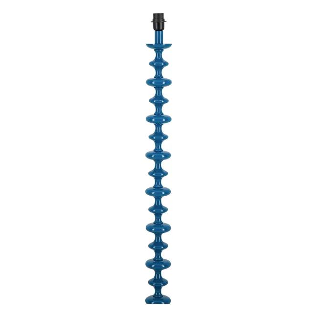 Freixo wooden floor lamp base | Blue