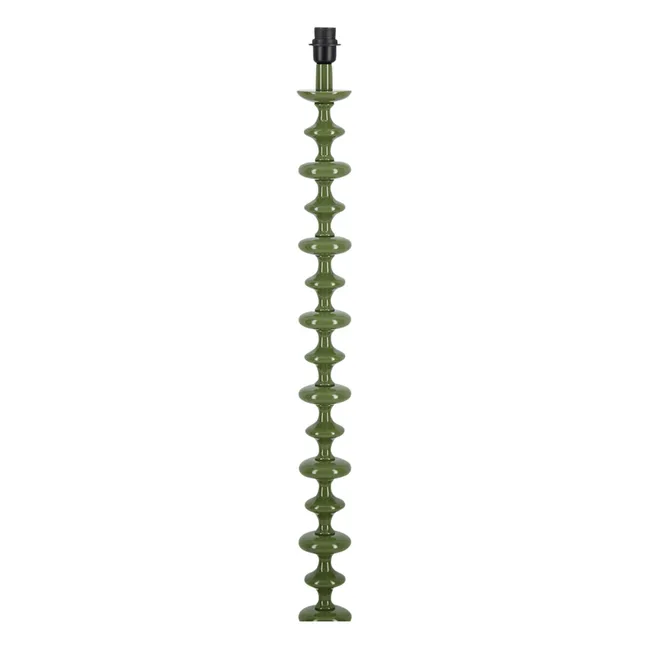 Freixo wooden floor lamp base | Green