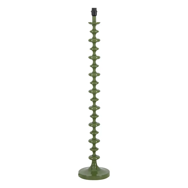 Freixo wooden floor lamp base | Green