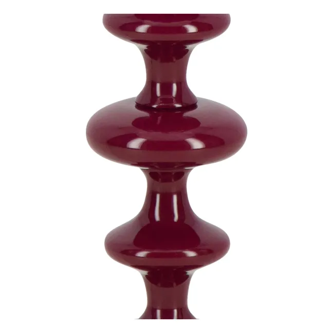 Freixo wooden lamp base | Burgundy