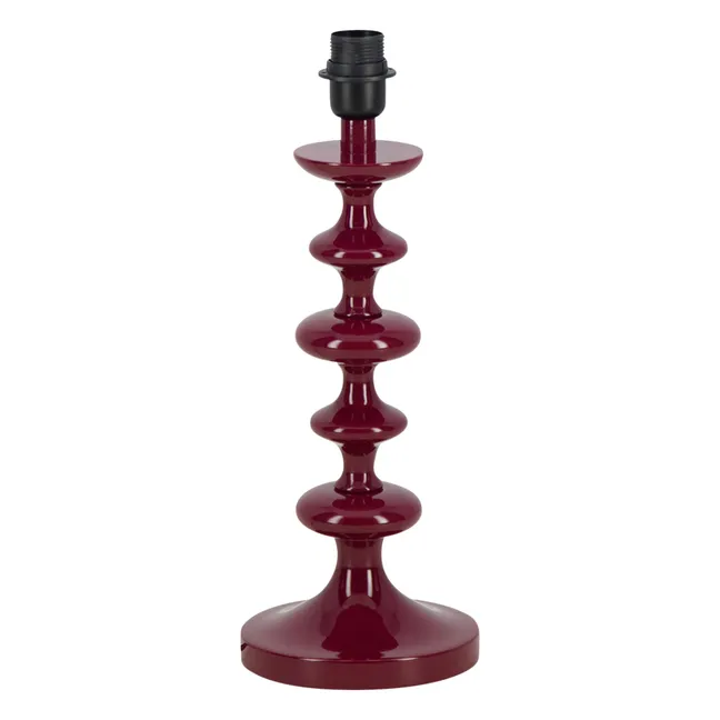 Freixo wooden lamp base | Burgundy