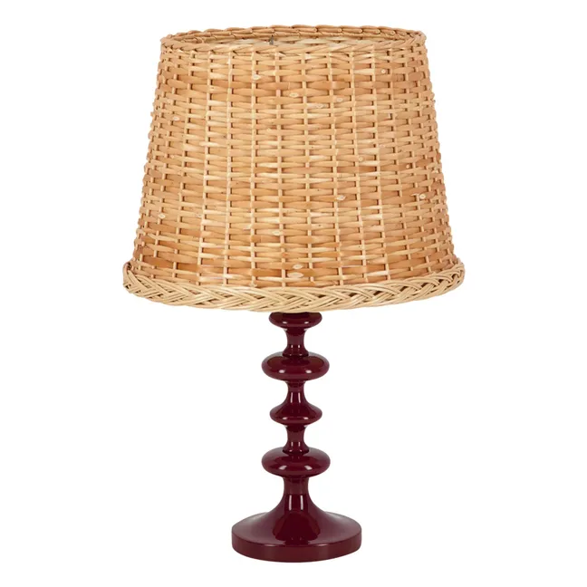 Freixo wooden lamp base | Burgundy