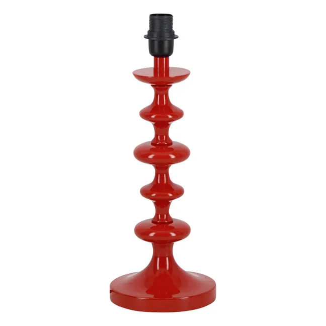 Freixo wooden lamp base | Brick red
