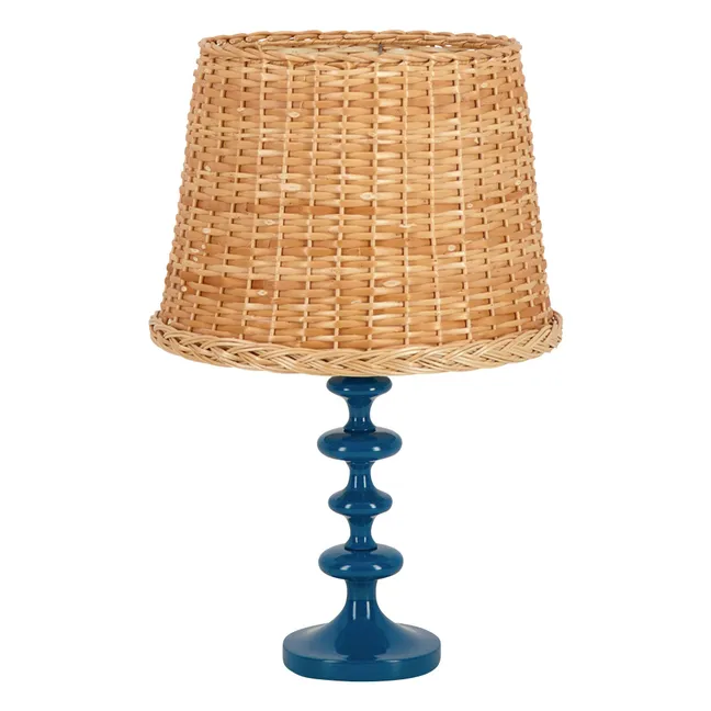 Freixo wooden lamp base | Blue